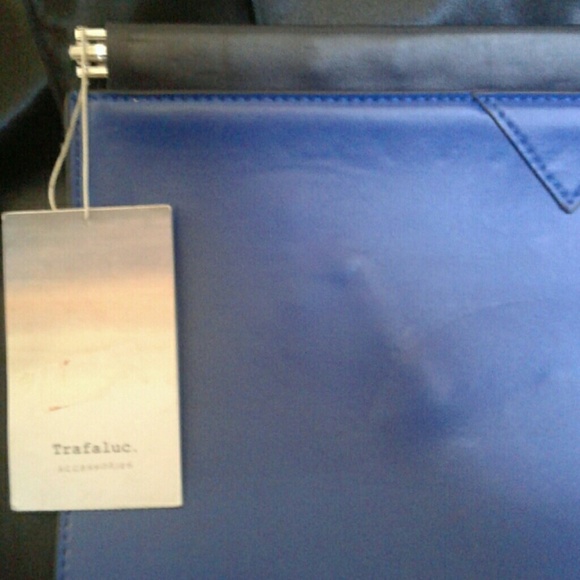 NWT ZARA faux leather CLUTCH - Picture 3 of 4